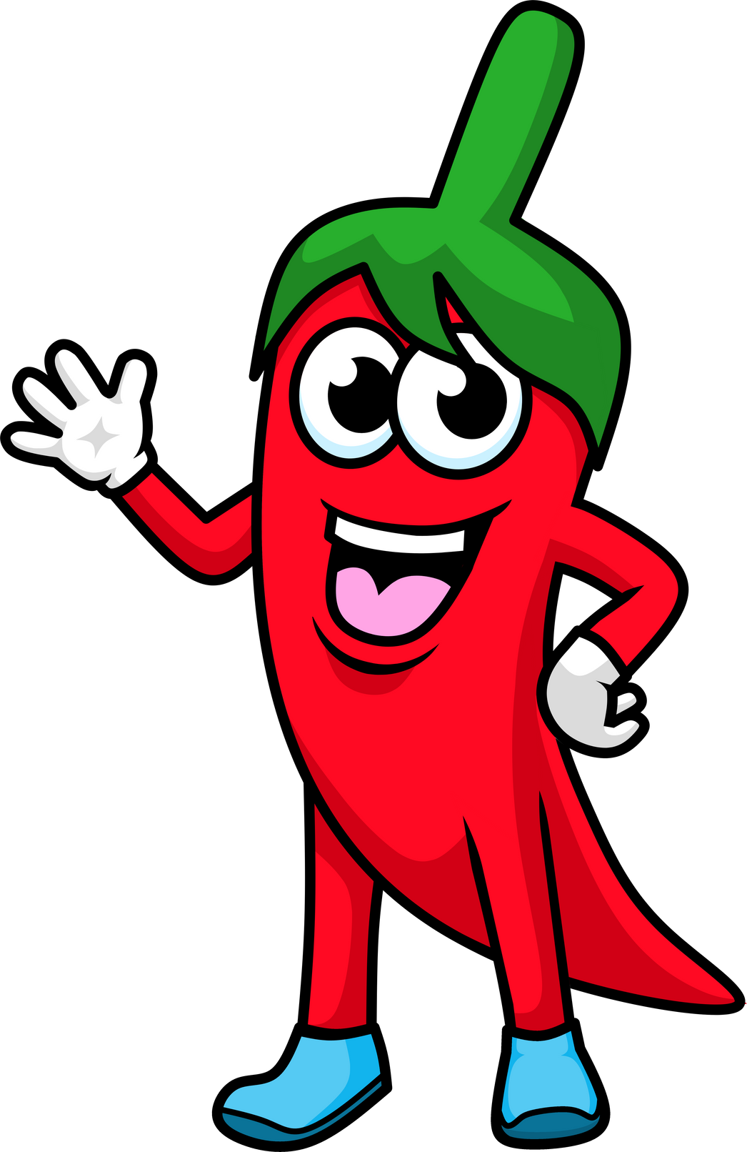 Happy Chili mascot design